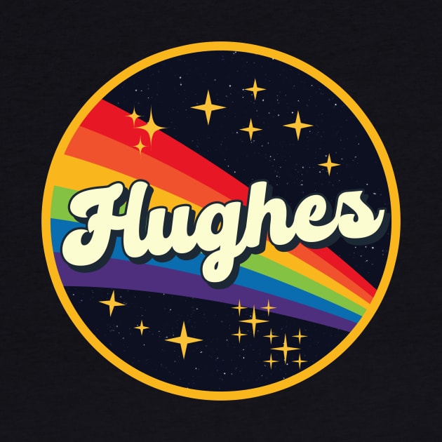 Hughes // Rainbow In Space Vintage Style by LMW Art